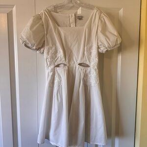 Habitual Cream Dress with Elegant Details